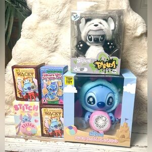 Huge Bundle Lot Blind Box Panda STITCH Plush Bubble Blaster Disney Miniso Toy